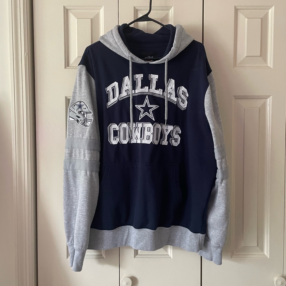 NFL Navy and Gray Cowboys Hoodie